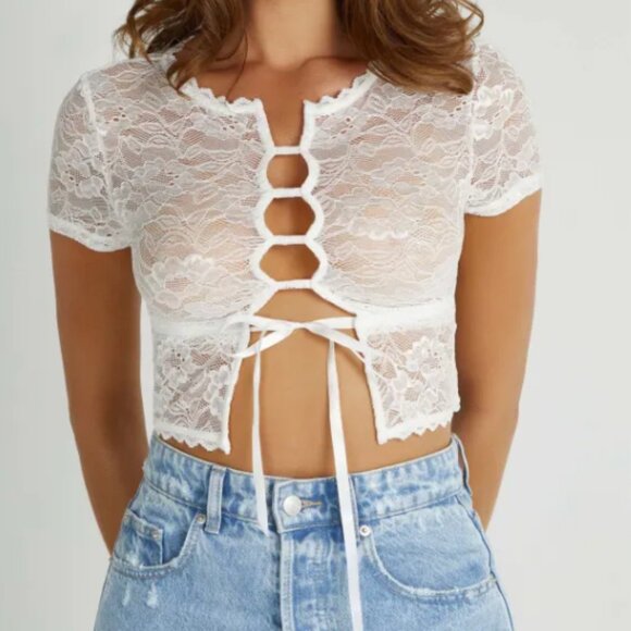 White lace top - meshki - Picture 2 of 4